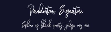 Pandertoos Signature by Tebaltipis Studio — Script Handwritten Font — thumbnail 2