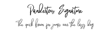 Pandertoos Signature by Tebaltipis Studio — Script Handwritten Font — thumbnail 1