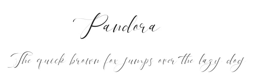 Pandora by Gilar Studio — Script Handwritten Font