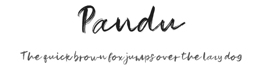 Pandu by Mr Letters — Script Handwritten Font