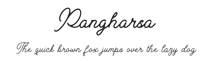Pangharsa by Creatype Studio — Script Handwritten Font