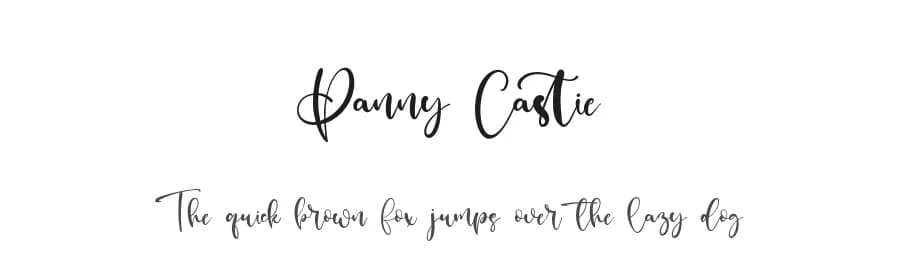 Panny Castie by Staircase Studio — Script Handwritten Font