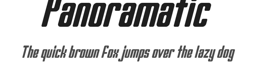 Panoramatic by RaisProject — Sans Serif Font