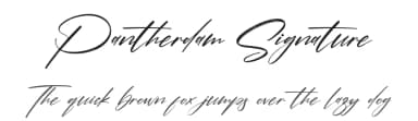 Pantherdam Signature by Letterena Studios — Script Handwritten Font — thumbnail 1