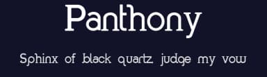 Panthony by IYBI — Sans Serif Font — thumbnail 2