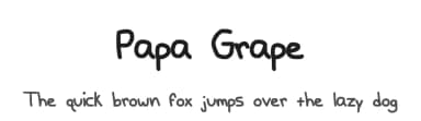 Papa Grape by Jayde Garrow — Script Handwritten Font — thumbnail 1
