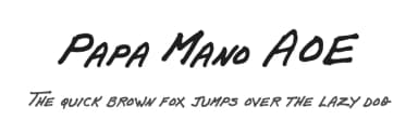 Papa Mano AOE by Astigmatic One Eye Typographic Institute — Script Handwritten Font — thumbnail 1