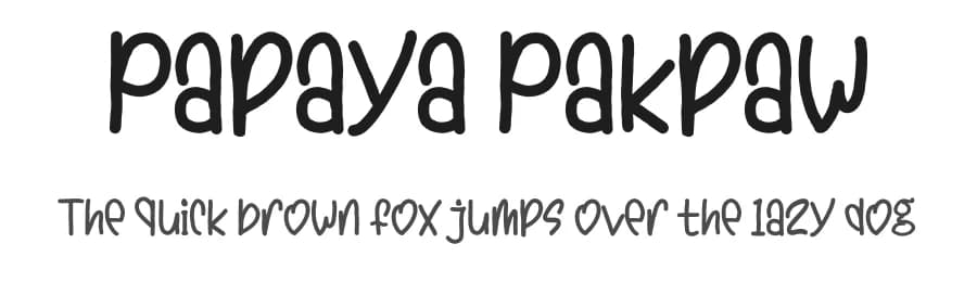 Papaya Pakpaw by Arif Studios — Script Handwritten Font