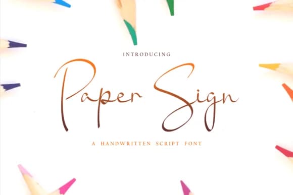 Paper Sign Font by arukidz.fl — Script Handwritten Font