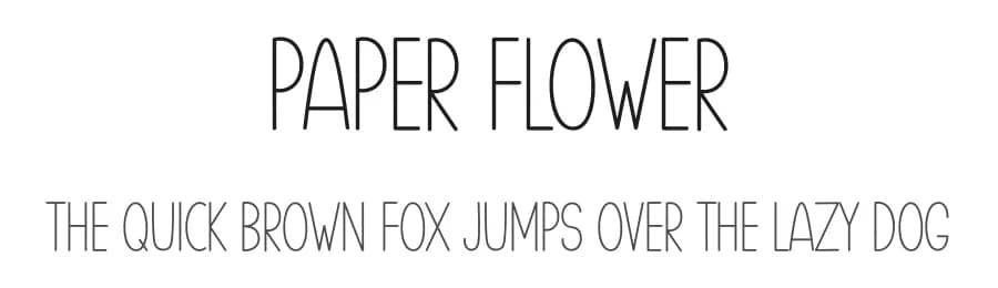 Paper Flower by Etik Fatimah — Script Handwritten Font