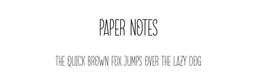 Paper Notes by Etik Fatimah — Script Handwritten Font