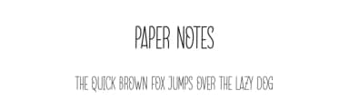 Paper Notes by Etik Fatimah — Script Handwritten Font — thumbnail 1