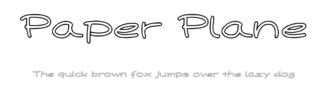 Paper Plane by maja.mint — Script Handwritten Font