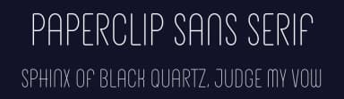 Paperclip Sans Serif by Josh Cherner — Sans Serif Font — thumbnail 2