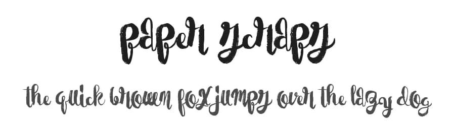 Paper Scraps by Xerographer Fonts — Script Handwritten Font