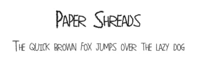 Paper Shreads by Xerographer Fonts — Script Handwritten Font — thumbnail 1