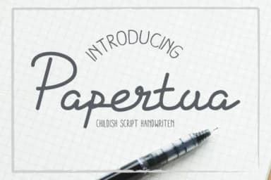 Papertua Font by anomali.bisu — Script Handwritten Font — thumbnail 1