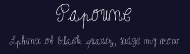 Papoune by Gaelleing — Script Handwritten Font — thumbnail 2