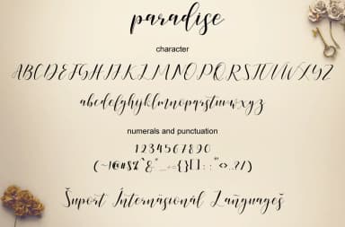 Paradise Font by Teweka — Script Handwritten Font — thumbnail 7
