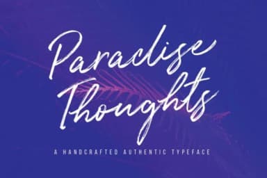 Paradise Thoughts Font by wornoutmedia — Script Handwritten Font — thumbnail 1