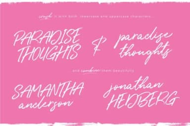 Paradise Thoughts Font by wornoutmedia — Script Handwritten Font — thumbnail 2