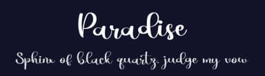 Paradise by Luluk Surotul — Script Handwritten Font — thumbnail 2