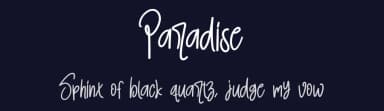Paradise by Scratchones — Script Handwritten Font — thumbnail 2