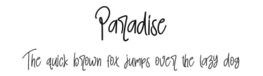 Paradise by Scratchones — Script Handwritten Font — thumbnail 1