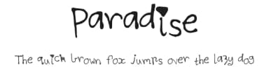 Paradise by James Wills — Script Handwritten Font — thumbnail 1