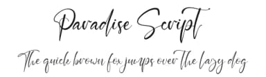 Paradise Script by Kong Font — Script Handwritten Font — thumbnail 1