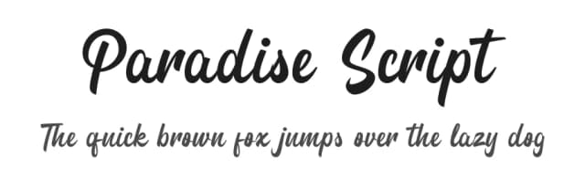 Paradise Script by GoldenGraph Design — Script Handwritten Font