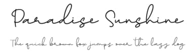Paradise Sunshine by Asep Rendi — Script Handwritten Font — thumbnail 1