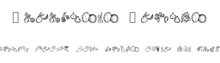 Paradises Fruits by Fraternet — Dingbats Font
