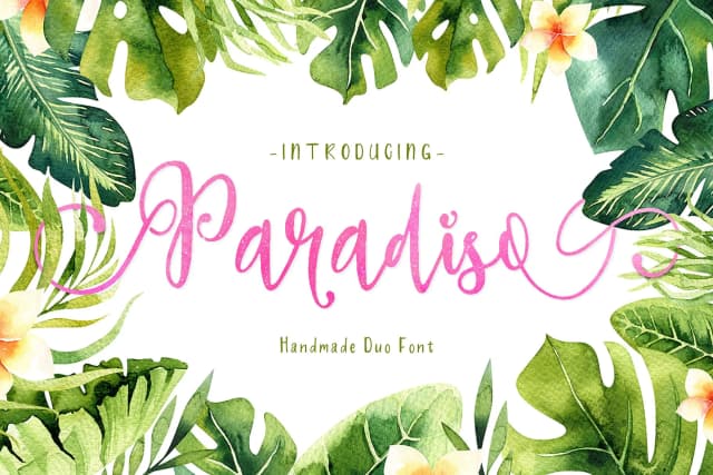Paradiso Duo Font by fontsgood — Script Handwritten Font
