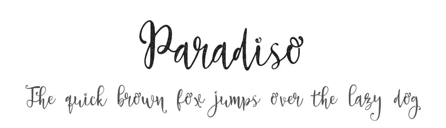 Paradiso by Fontsgood — Script Handwritten Font