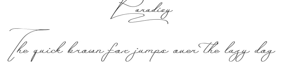Paradisy by NihStudio — Script Handwritten Font