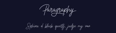 Paragraphy by MJType — Script Handwritten Font — thumbnail 2