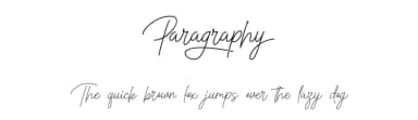 Paragraphy by MJType — Script Handwritten Font — thumbnail 1