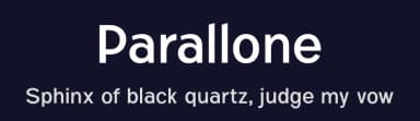 Parallone by kulturrrno — Sans Serif Font — thumbnail 2