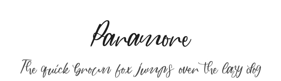 Paramore by Mariyana — Script Handwritten Font