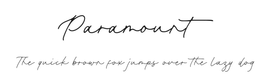Paramount by Aestherica Studio — Script Handwritten Font