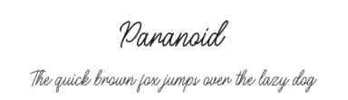 Paranoid by Pen Culture — Script Handwritten Font — thumbnail 1