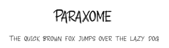 Paraxome by Basni.std — Script Handwritten Font