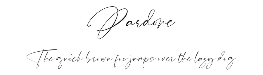 Pardone by Redy Studio — Script Handwritten Font