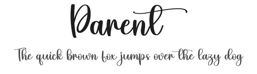 Parent by Scratchones — Script Handwritten Font
