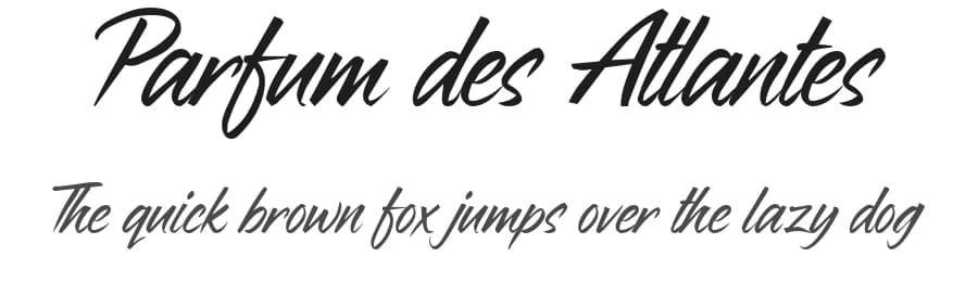 Parfum des Atlantes by BlackFridayFont FMF — Script Handwritten Font
