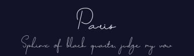 Paris by Letterpedia — Script Handwritten Font — thumbnail 2