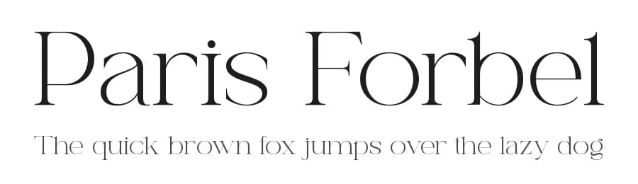 Paris Forbel by HansCo — Serif Font
