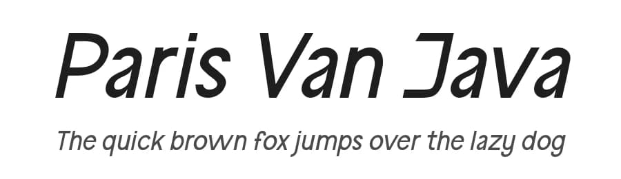 Paris Van Java by Fikryal studio — Sans Serif Font