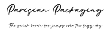 Parisian Packaging by Fikryal studio — Script Handwritten Font — thumbnail 1